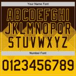Custom Name and Number Authentic Baseball Jersey with Personalized Brown Gold 3D Gradient Design and Square Shapes Personalized