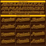 Personalized 3D San Diego City Edition Brown Gold Fashion Baseball Jersey Custom Name Number Personalized Brown Gold 3D San