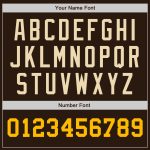Personalized Brown Gold-Cream Two Tone Baseball Jersey for Men and Women Personalized Brown Gold-Cream Two Tone Baseball