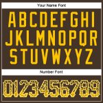 Custom Name Number Authentic Drift Fashion Baseball Jersey Brown Gold White Personalized Brown Gold-White Authentic Drift
