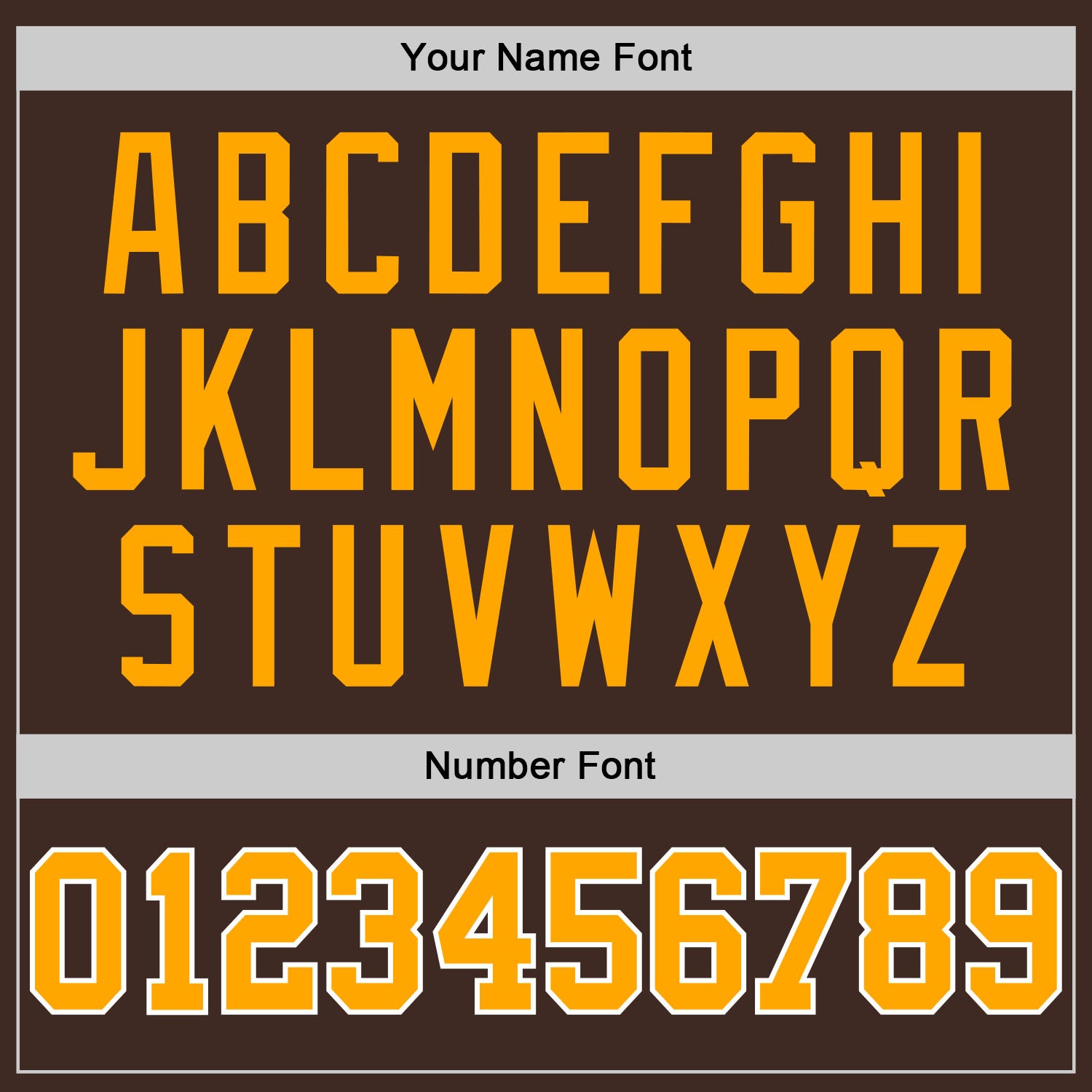 Personalized Gold and White Baseball Jersey with Brown Accents for Kids - Custom Design Personalized Brown Gold-White Baseball - Image 5