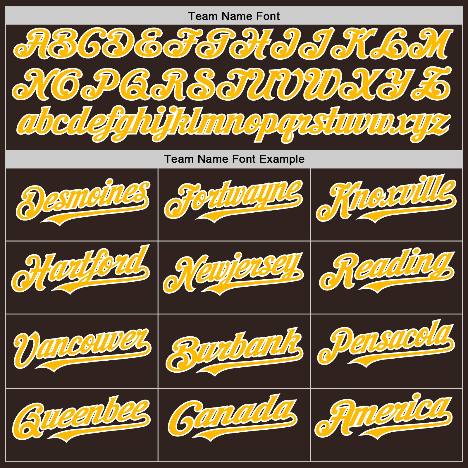 Personalized Gold White Line Baseball Jersey in Brown - Custom Sports Apparel Personalized Brown Gold-White Line Baseball - Image 4