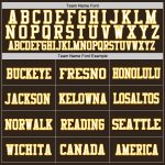 Custom Personalized Authentic Throwback Football Jersey - Brown Gold White Mesh with Custom Name and Number Personalized