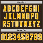 Custom Personalized Authentic Throwback Football Jersey - Brown Gold White Mesh with Custom Name and Number Personalized