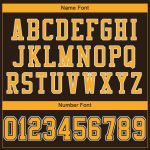 Personalized Brown and Gold-White Football Jersey for Men and Women - Custom Sports Gear Personalized Brown Gold-White Mesh