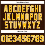 Personalized Gold and White Performance T-Shirt for Men and Women Personalized Brown Gold-White Performance T-Shirt 2