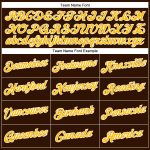 Personalized Performance T-Shirt in Brown Gold-White for Men and Women Personalized Brown Gold-White Performance T-Shirt