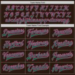 Personalized Varsity Letterman Jacket in Brown Kelly Green and Pink - Full-Snap Bomber Style Personalized Brown Kelly Green-Pink