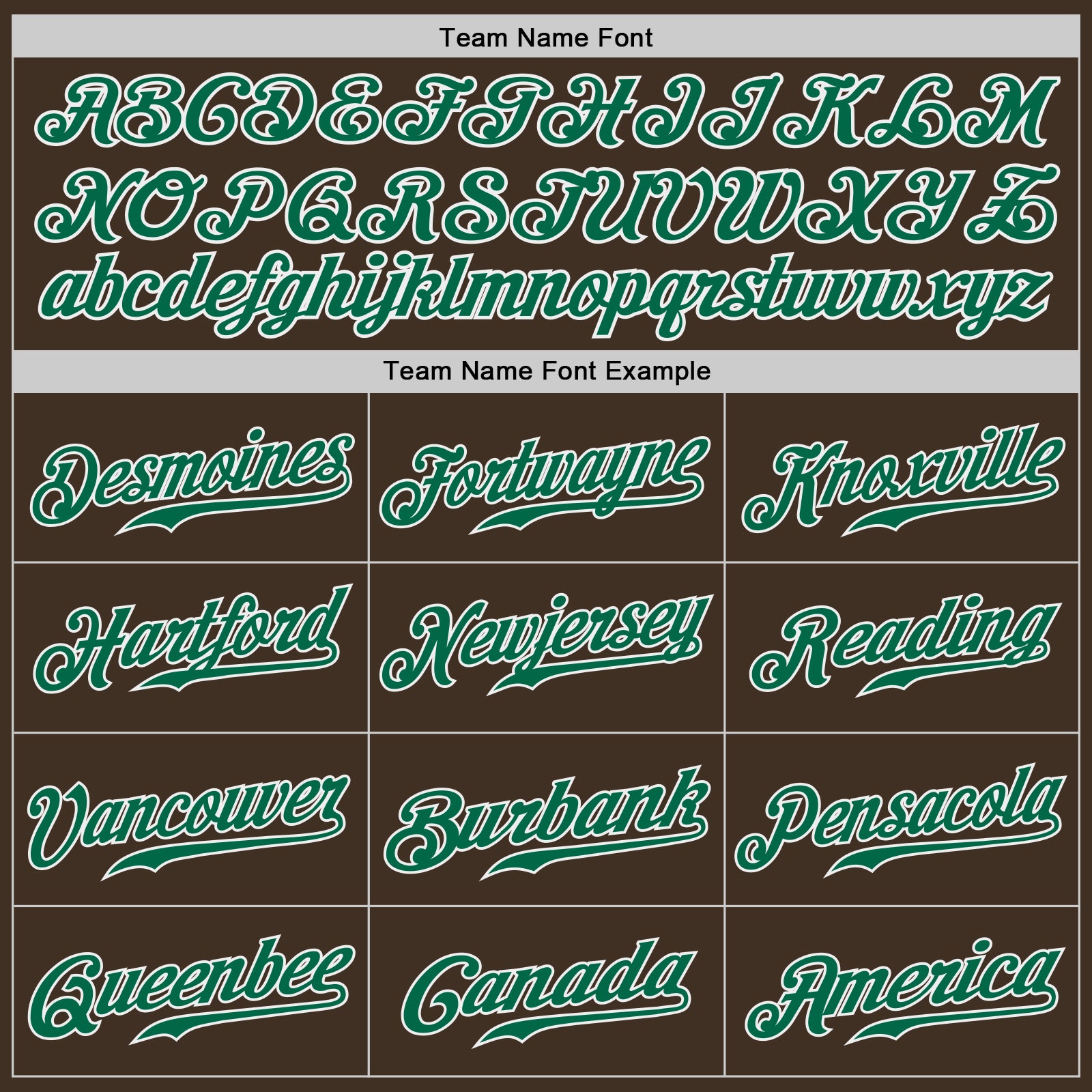 Personalized Brown Kelly Green-White Authentic Baseball Jersey Team Custom Name and Number Custom Name and Number Authentic Baseball Jersey in Brown and Kelly Green-White, Personalized Team Apparel Personalized Brown - Image 4