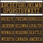 Personalized Brown Gold White Mesh Football Jersey for Men and Women Personalized Brown Old Gold-White Mesh Football Jersey