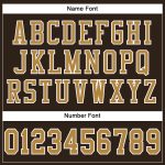 Personalized Brown Gold White Mesh Football Jersey for Men and Women Personalized Brown Old Gold-White Mesh Football Jersey
