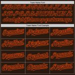 Personalized 3D Abstract Brown Orange Grunge Art Baseball Jersey Personalized Brown Orange 3D Abstract Splatter Grunge Art