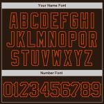 Personalized 3D Abstract Brown Orange Grunge Art Baseball Jersey Personalized Brown Orange 3D Abstract Splatter Grunge Art