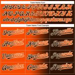 Custom Gradient Baseball Jersey in Brown Orange Cream for Fashion Enthusiasts Personalized Brown Orange-Cream Gradient Fashion