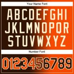 Custom Gradient Baseball Jersey in Brown Orange Cream for Fashion Enthusiasts Personalized Brown Orange-Cream Gradient Fashion