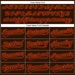 Personalized Performance Vapor Golf Polo Shirt in Brown and Orange Personalized Brown Orange Performance Vapor Golf Polo