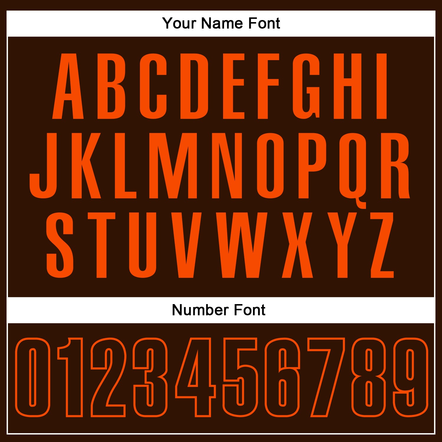 Personalized Brown Orange Performance Vapor Golf Polo Shirt Team Custom Name and Number Custom Name Number Personalized Golf Polo Shirt - Brown Orange Performance Team Apparel Personalized Brown Orange Performance - Image 5