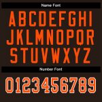Personalized Fashion Football Jersey in Brown, Orange, and White Mesh Split Design Personalized Brown Orange-White Mesh Split