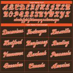 Personalized Performance T-Shirt in Brown and Orange-White Colors Personalized Brown Orange-White Performance T-Shirt