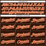 Personalized Sleeveless Baseball Jersey in Brown Orange-White Personalized Brown Orange-White Sleeveless Baseball Jersey