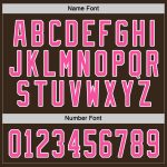 Personalized Brown Pink White Hockey Jersey for Kids and Adults Personalized Brown Pink-White Hockey Jersey 2