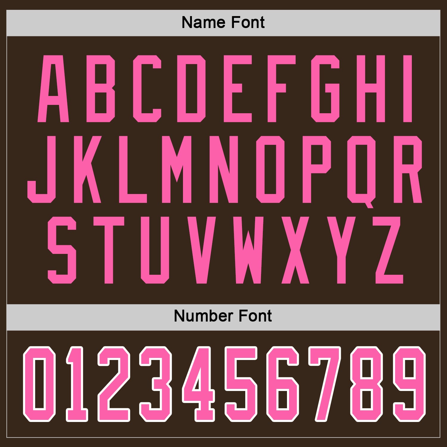 Personalized Brown Pink-White Hockey Jersey Team Custom Name and Number Custom Team Hockey Jersey - Personalized Brown Pink White with Name & Number Personalized Brown Pink-White Hockey Jersey - Image 3