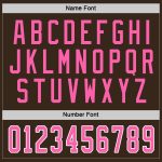 Personalized Hockey Jersey in Brown, Pink & White for Custom Team Wear Personalized Brown Pink-White Hockey Jersey