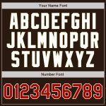 Personalized Varsity Letterman Jacket, Brown Red-Cream Full-Snap Bomber Style, Custom Design Personalized Brown Red-Cream