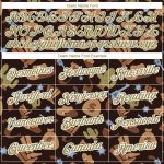 Personalized 3D Cowboy Performance T-Shirt in Brown Vegas Gold-White Personalized Brown Vegas Gold-White 3D Cowboy Accessory