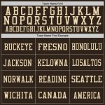 Personalized Vintage USA Flag Cream Mesh Football Jersey - Brown City Design Personalized Brown Vintage USA Flag-City Cream