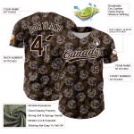 Personalized 3D Animal Loongfeng Baseball Jersey in Brown and White Personalized Brown White 3D Animal Loongfeng Baseball