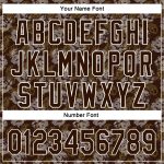 Personalized 3D Animal Loongfeng Baseball Jersey in Brown and White Personalized Brown White 3D Animal Loongfeng Baseball