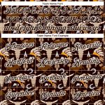 Personalized 3D Cowboy Accessory Performance T-Shirt in Brown and White Personalized Brown White 3D Cowboy Accessory Performance
