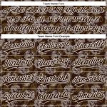 Custom Name and Number Animal Loongfeng Baseball Jersey - Personalized 3D Brown and White Pattern Design Personalized Brown