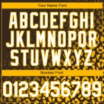 Personalized 3D Leopard Print Baseball Jersey in Brown, White, and Gold Fade Fashion Design Personalized Brown White-Gold