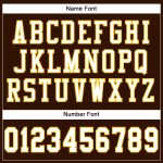 Personalized Authentic Football Jersey - Brown White Gold Mesh Design Personalized Brown White-Gold Mesh Authentic Football