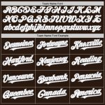 Customizable Team Jersey with Personalized Name and Number - Brown White Gray Authentic Baseball Jersey in 3 Colors Personalized