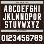 Customizable Team Jersey with Personalized Name and Number - Brown White Gray Authentic Baseball Jersey in 3 Colors Personalized