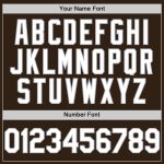 Custom Name and Number Personalized Baseball Jersey - Brown White-Gray Sleeveless Authentic Team Apparel Personalized Brown