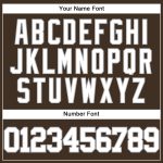 Custom Brown Gray White Baseball Jersey for Kids or Adults - Personalized Design Personalized Brown White-Gray Baseball Jersey