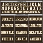 Personalized Throwback Football Jersey - Brown White Old Gold Mesh Design Personalized Brown White-Old Gold Mesh Throwback