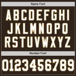 Personalized Throwback Football Jersey - Brown White Old Gold Mesh Design Personalized Brown White-Old Gold Mesh Throwback