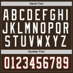 Customizable Brown White Orange Hockey Jersey - Personalized Team Gear Personalized Brown White-Orange Hockey Jersey