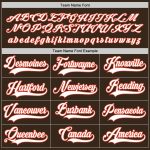 Customizable Brown White Orange Hockey Jersey - Personalized Team Gear Personalized Brown White-Orange Hockey Jersey