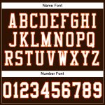 Personalized Brown White Orange Football Jersey for Kids - Custom Mesh Jersey 2 Personalized Brown White-Orange Mesh Football