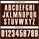 Personalized Baseball Jersey Sleeveless in Brown White and Orange Personalized Brown White-Orange Sleeveless Baseball Jersey