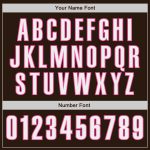 Personalized Brown and Pink Baseball Jersey for Women and Girls Personalized Brown White-Pink Baseball Jersey 2