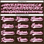 Personalized Brown White Pink Hockey Jersey with Lace Neck - Custom Sports Apparel Personalized Brown White-Pink Hockey Lace