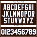Custom Name Number Authentic Baseball Jersey Personalized Brown White Light Blue Pinstripe Personalized Brown White Pinstripe