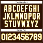 Custom Brown White Pinstripe Yellow Baseball Jersey - Personalized Sports Apparel Personalized Brown White Pinstripe Yellow